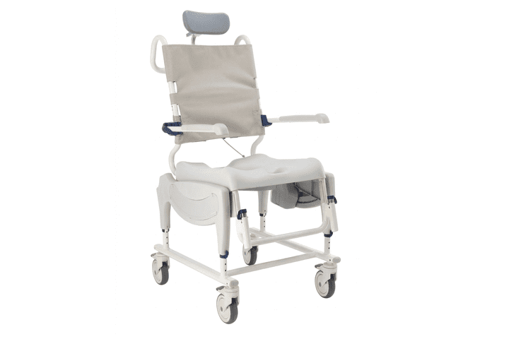 Cadeira de ducha con basculación